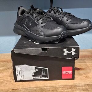 Under Armour Mens Charged Running Shoes Black 3026727-002 Size 8